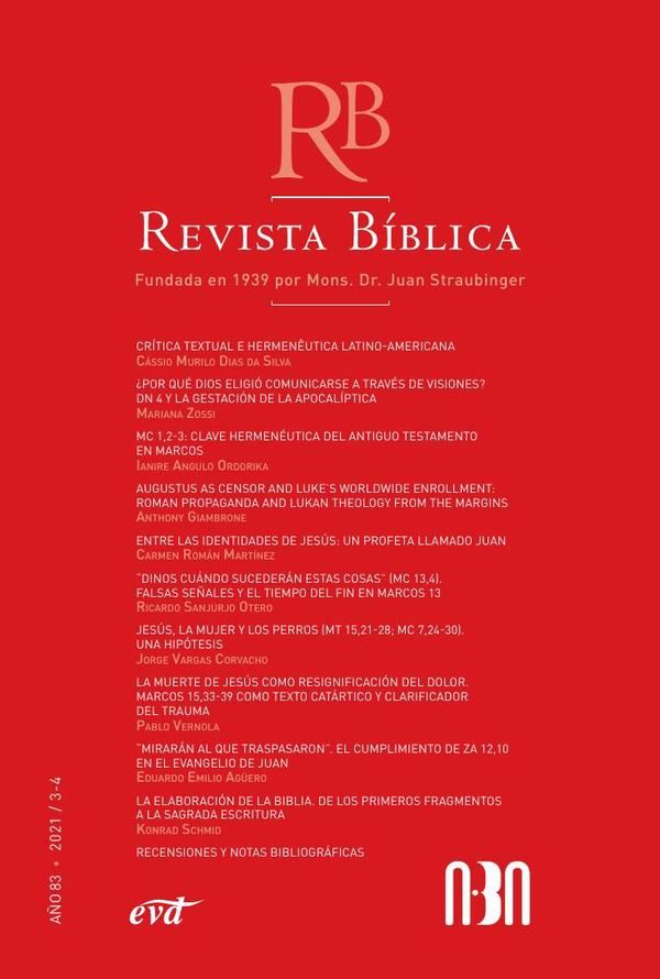 Revista Bíblica 2021/3-4 – Año 83