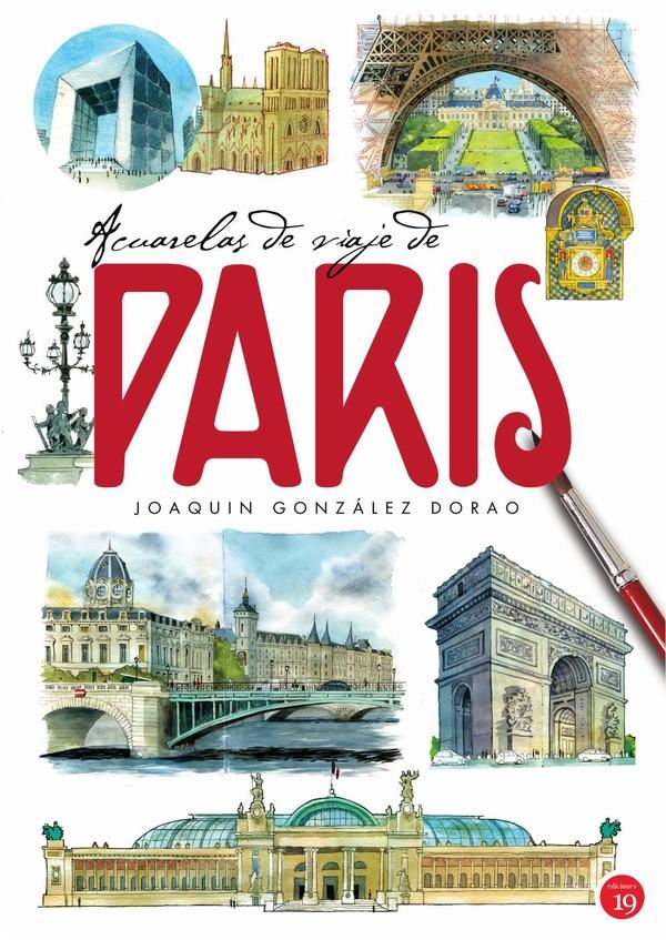 Acuarelas de viaje de París (A4)